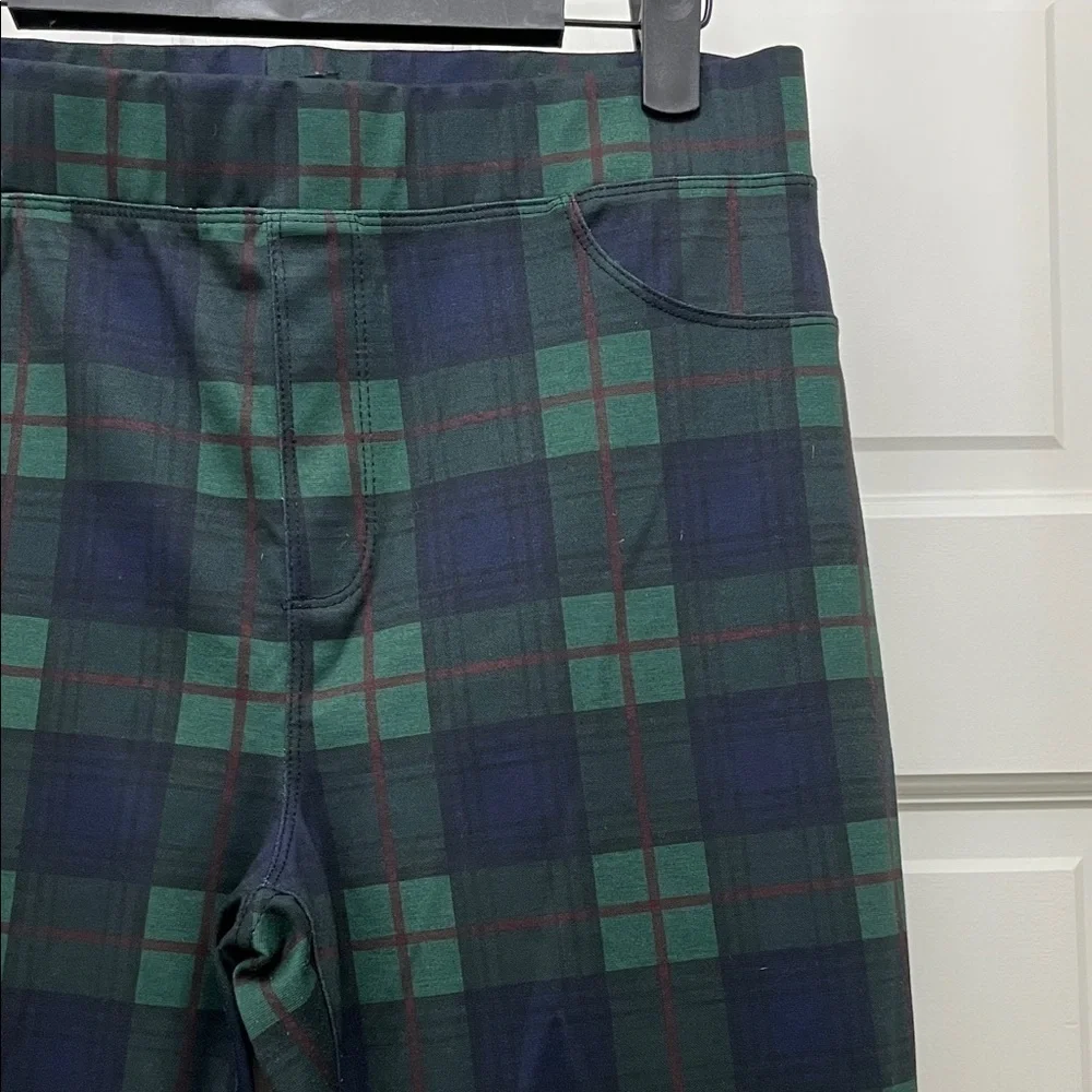 Sanctuary x Anthropologie Green Plaid Leggings - Size Medium